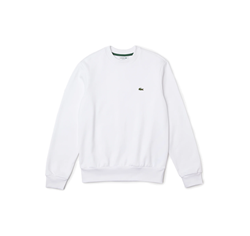 LACOSTE SH9608 001 FELPA CREW COCCO PICCOLO BIANCO